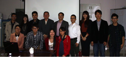 苏庆华教授同永利集团师生合影